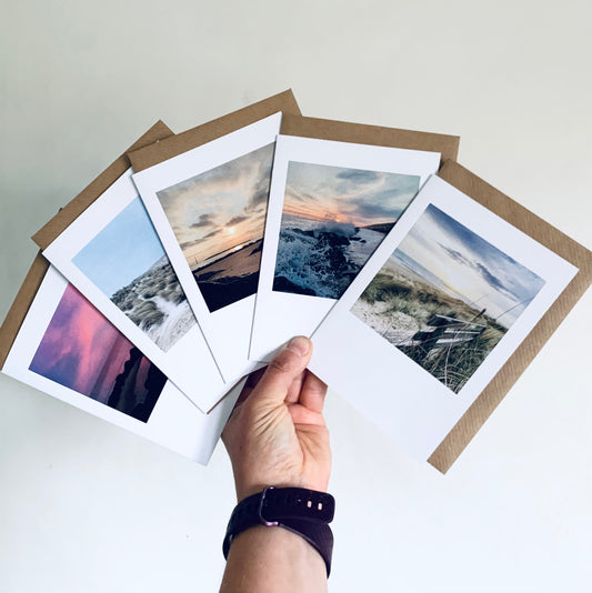 Coast Views Polaroid - 5 pack of Cards
