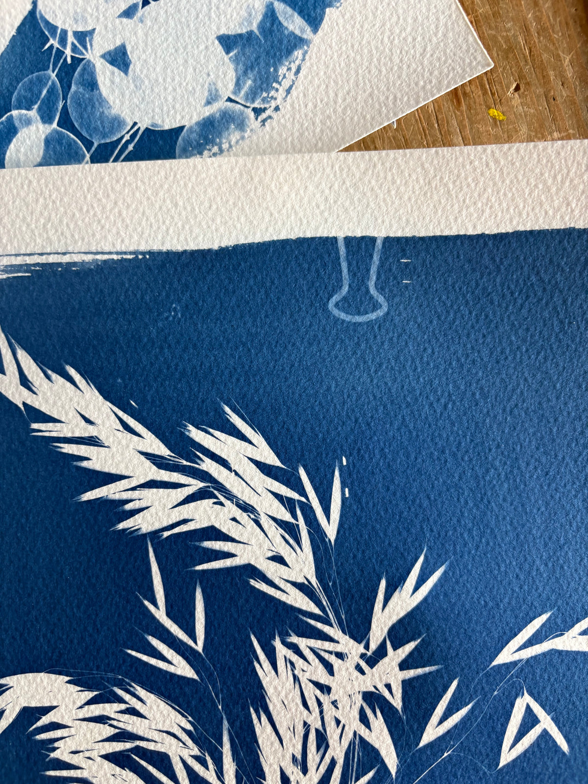 Ornamental Grass (bulldog mark) 11x15" (approx) Original Print SALE