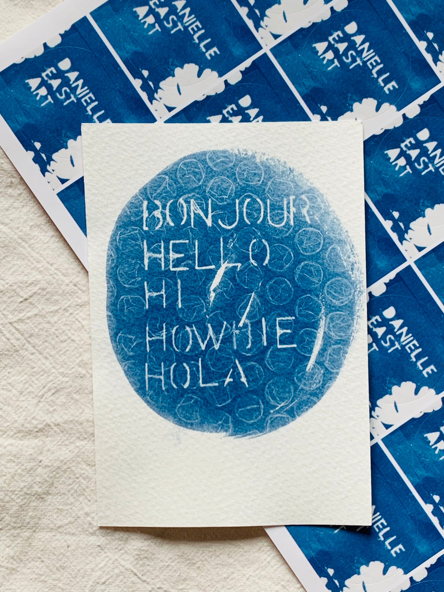 Hellos 14.5x9.5cm - Original Print - SALE