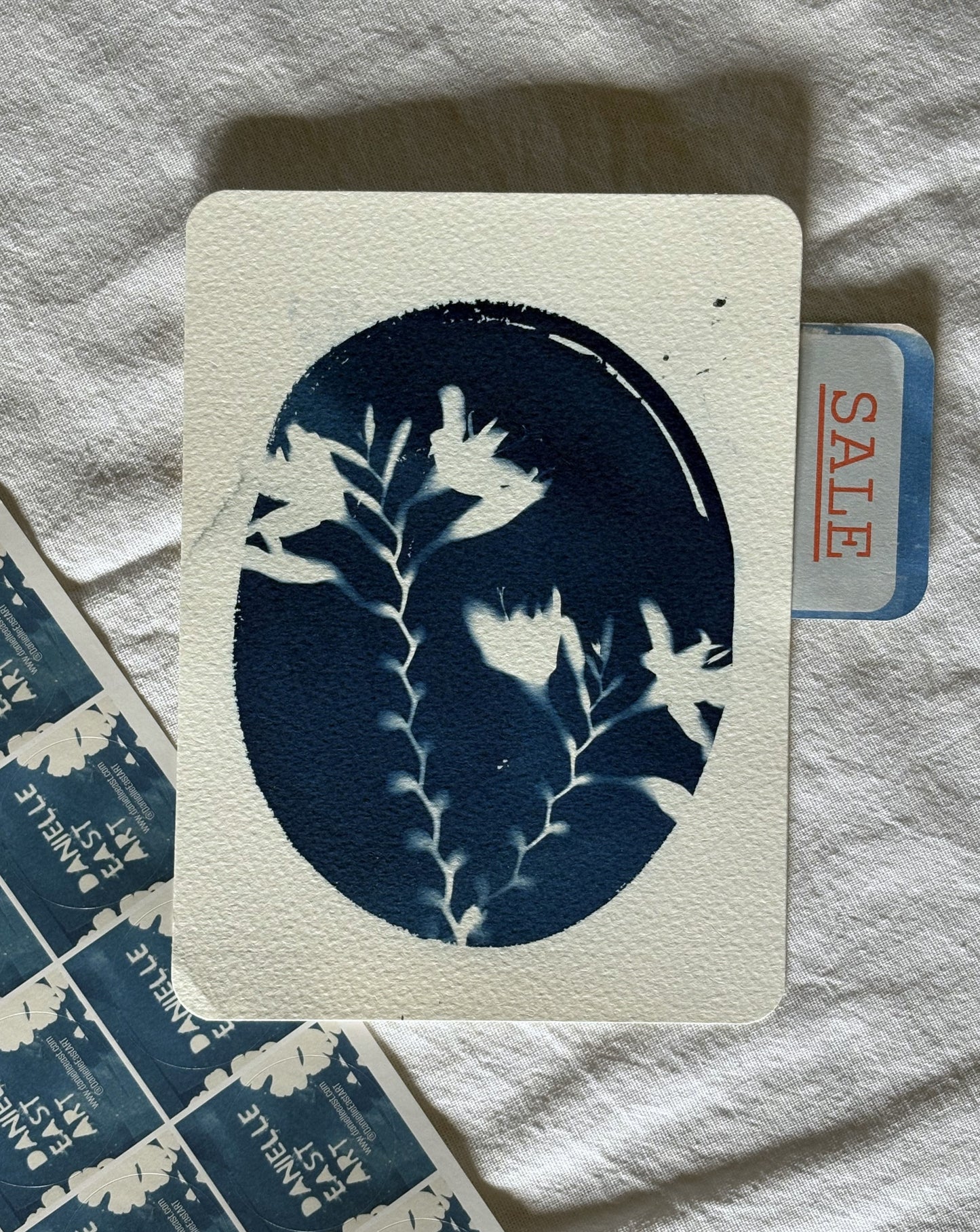 Crocosmia round 14x19cm - Original Print - SALE