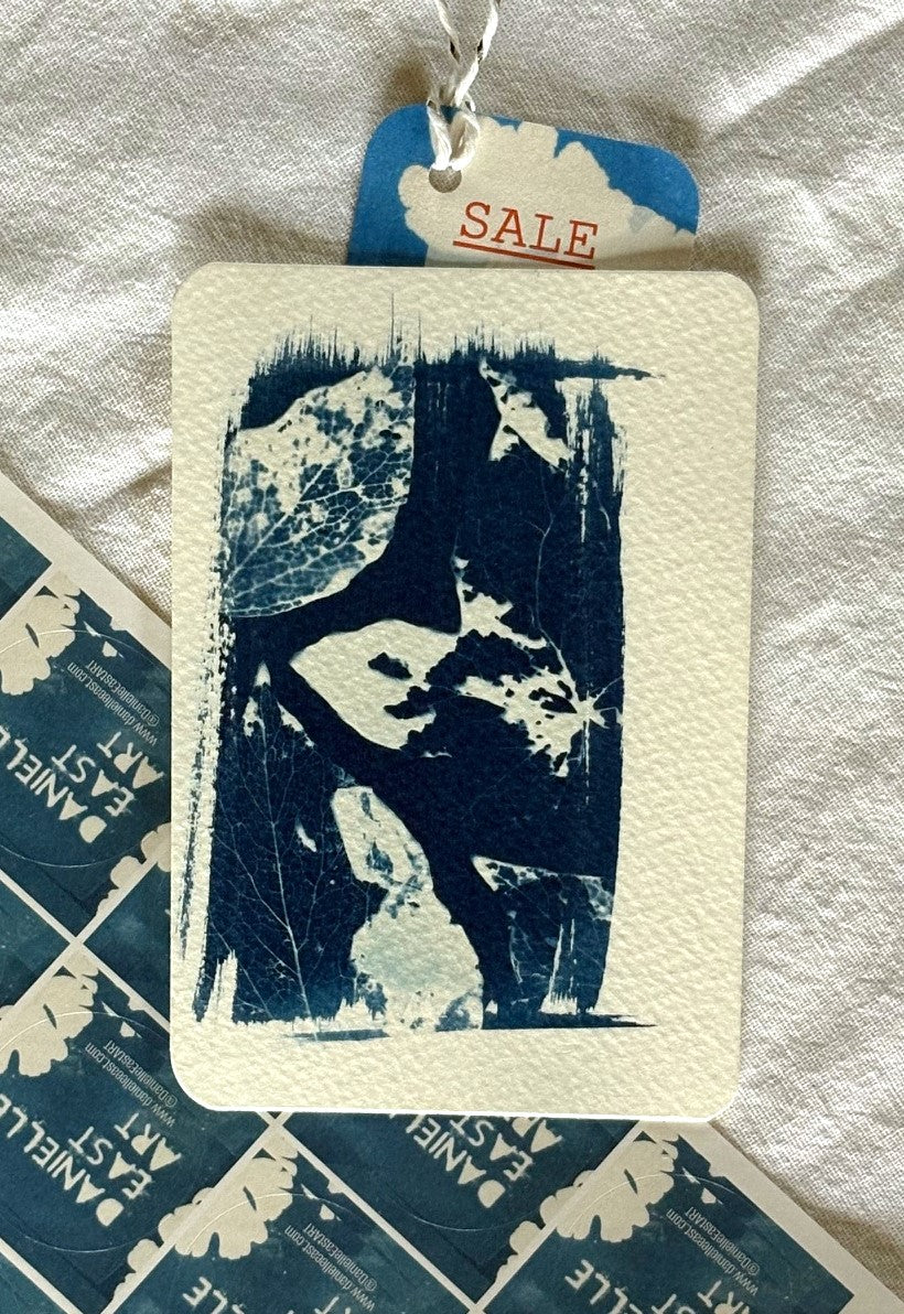 lots of leaves 14 x 9.5cm - Original Print - SALE