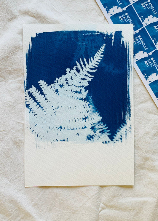 Ferns in frame 19x28cm Original Print - SALE