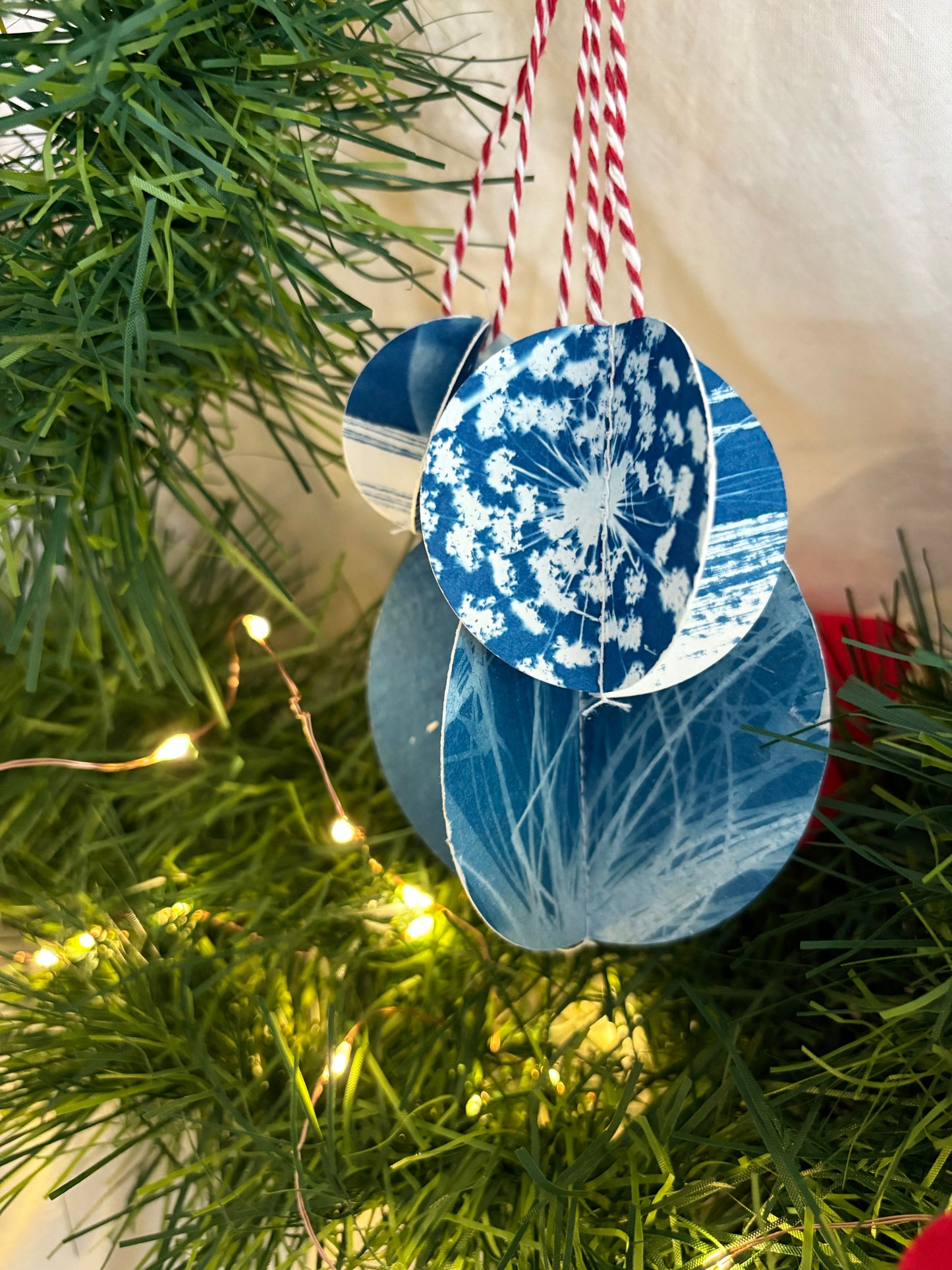 Cyanotype Bauble - Set of 3  (PACK 1)