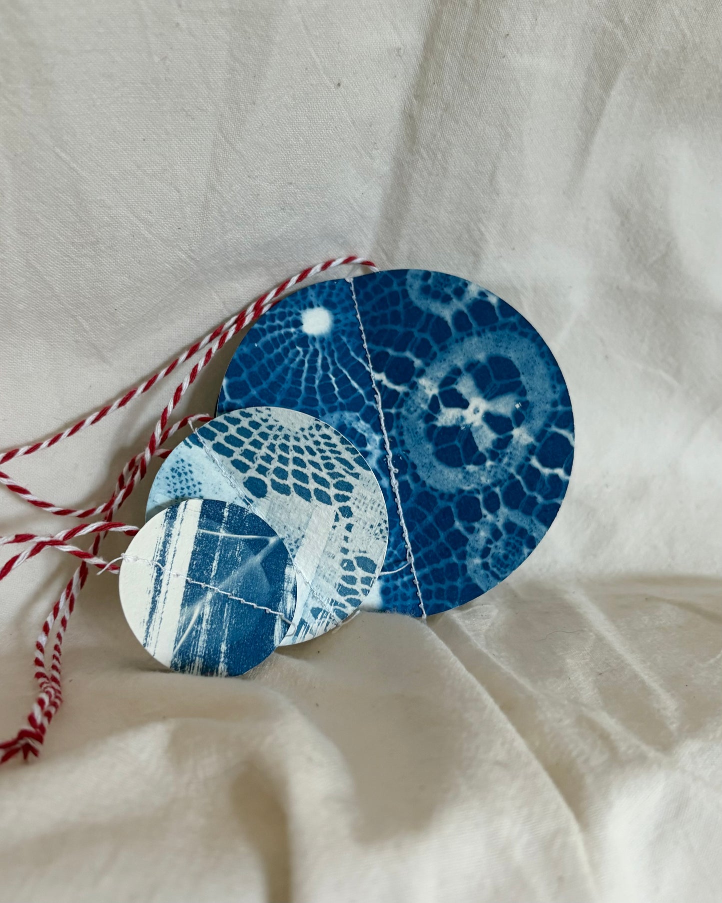 Cyanotype Bauble - Set of 3  (PACK 3)