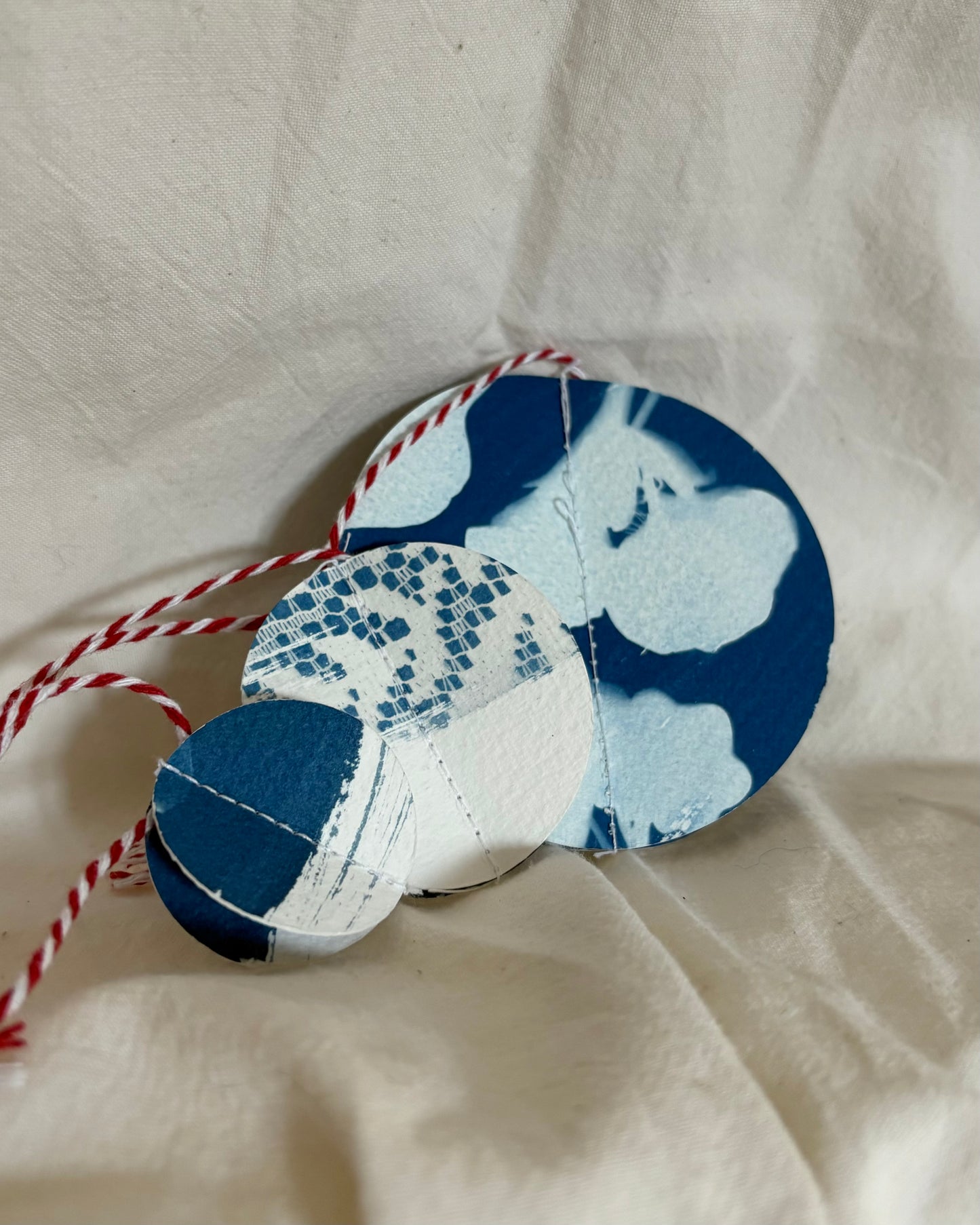 Cyanotype Bauble - Set of 3  (PACK 4)