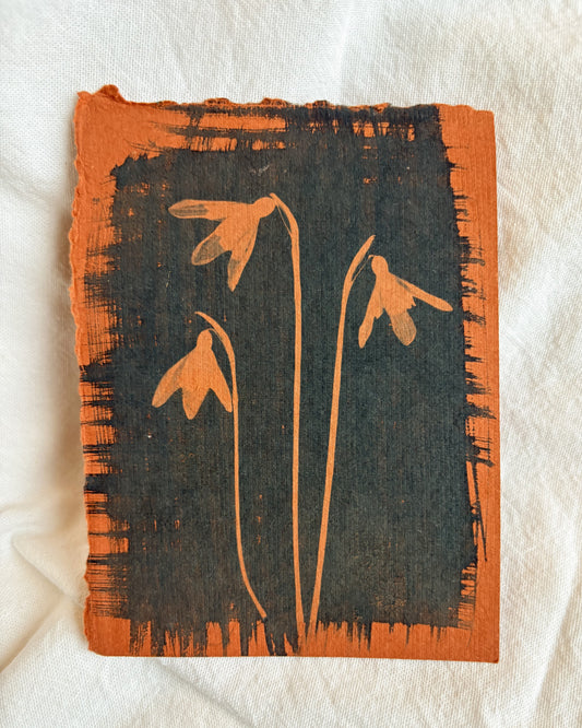 Orange Drops 11x13.5cm (approx) - Original Print