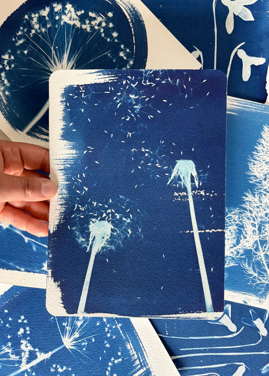 Double Dandelion 15x20cm - Original Print  - SALE