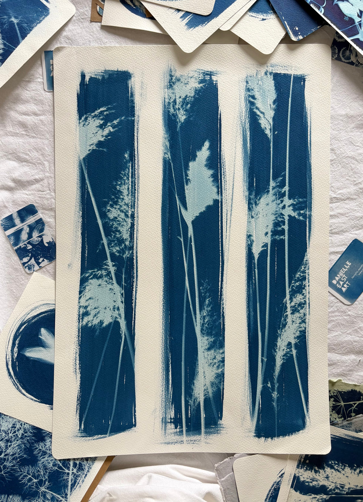 Reed Stripes (15x22") Original Print - SALE