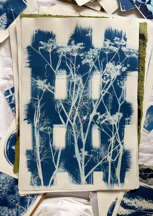 Fennel Check (15x22") Original Print - SALE