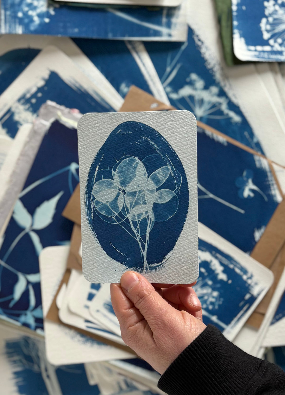 Honesty Oval 9.5x14cm - Original Print  - SALE