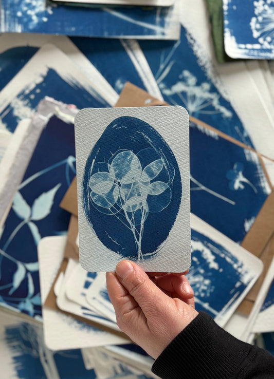 Honesty Oval 9.5x14cm - Original Print  - SALE