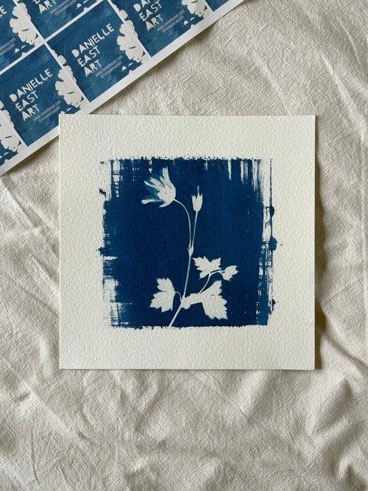 Geranium Square 15x15cm - Original Print