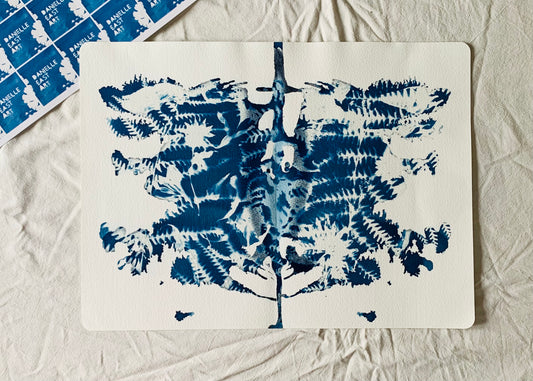 What do you see?- Cyanotype 38x28cm (approx) Original Print- SALE