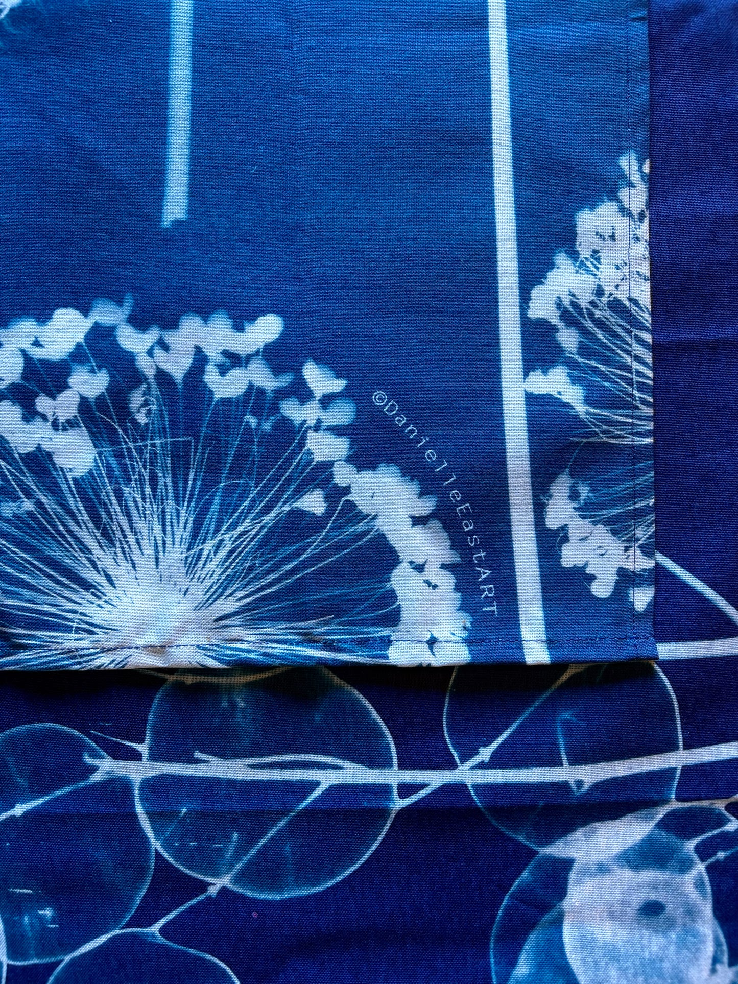 Allium Wallpaper - Cyanotype - Tea Towel