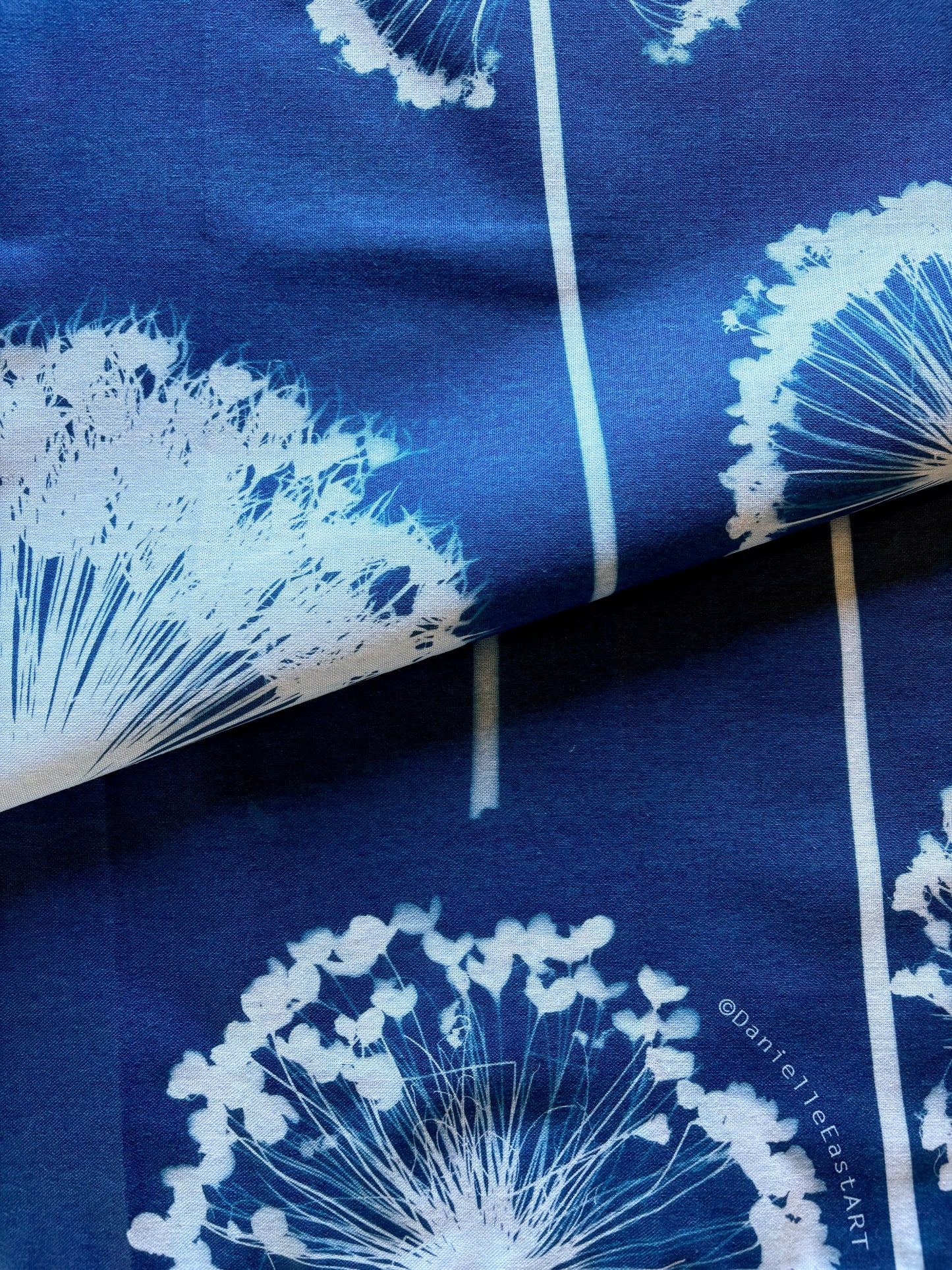 Allium Wallpaper - Cyanotype - Tea Towel