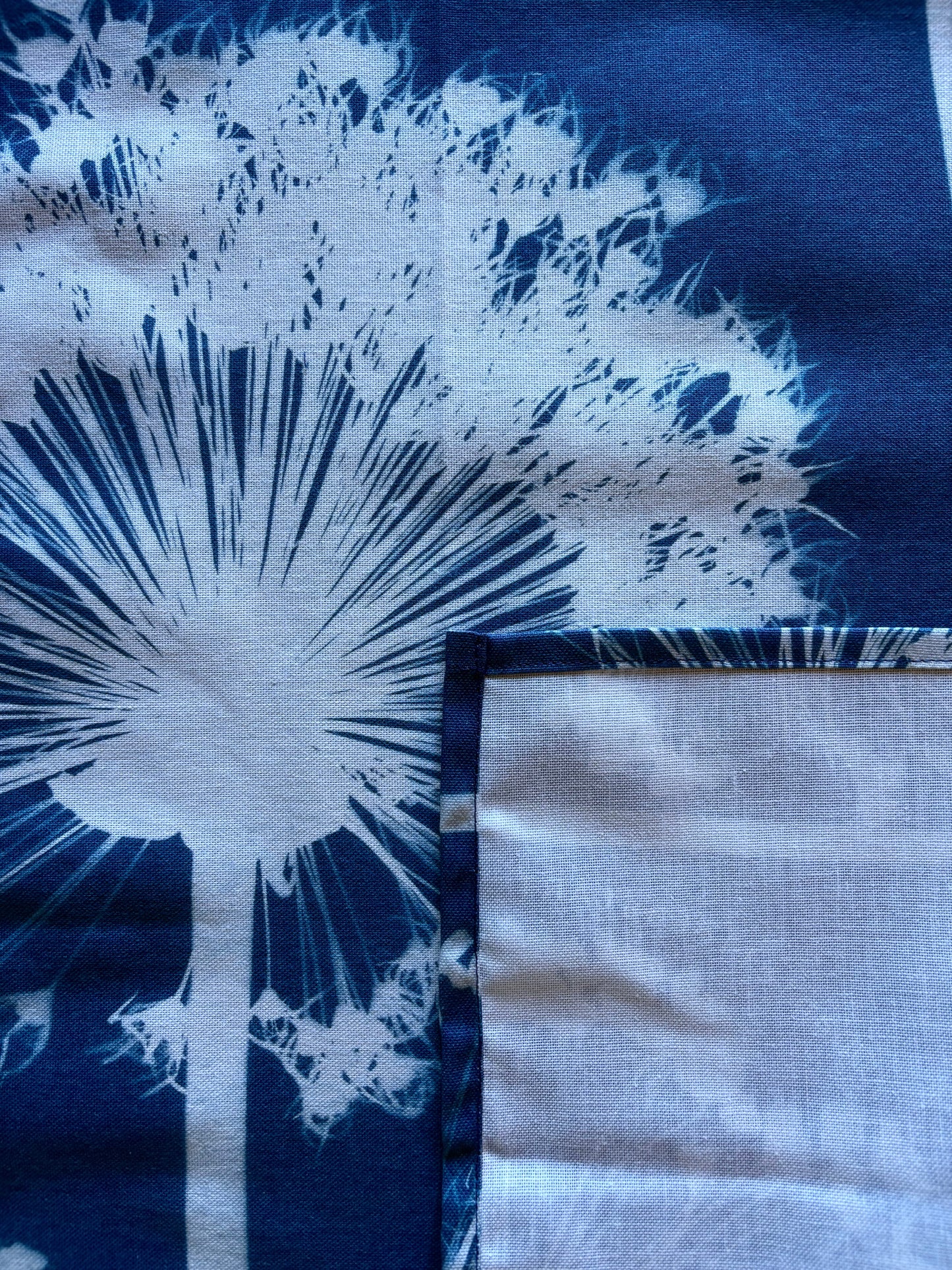 Allium Wallpaper - Cyanotype - Tea Towel