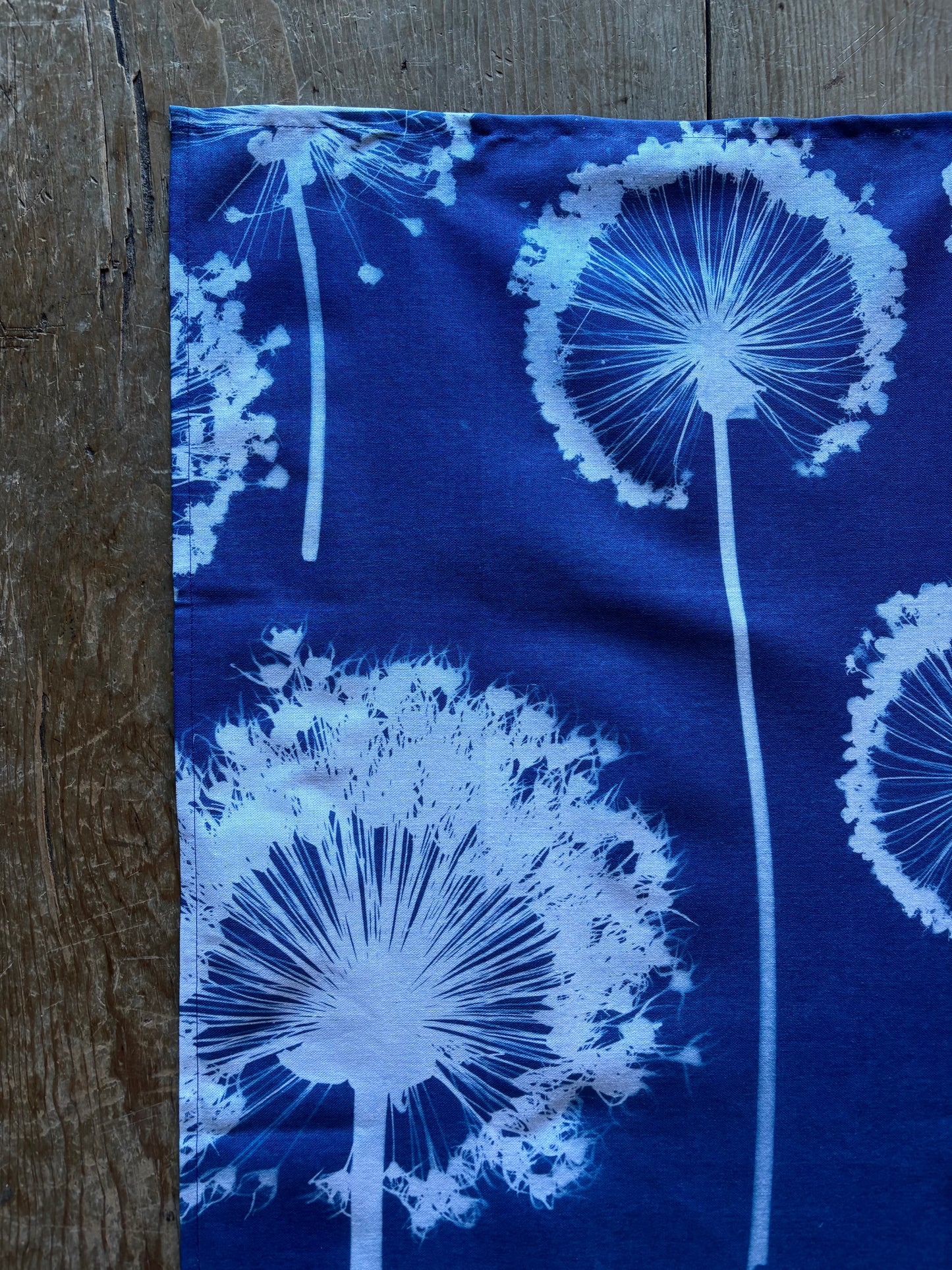 Allium Wallpaper - Cyanotype - Tea Towel