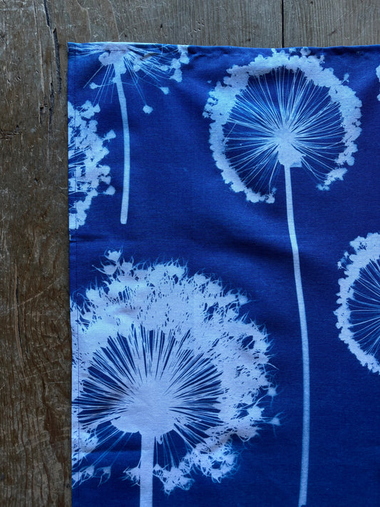 Allium Wallpaper - Cyanotype - Tea Towel