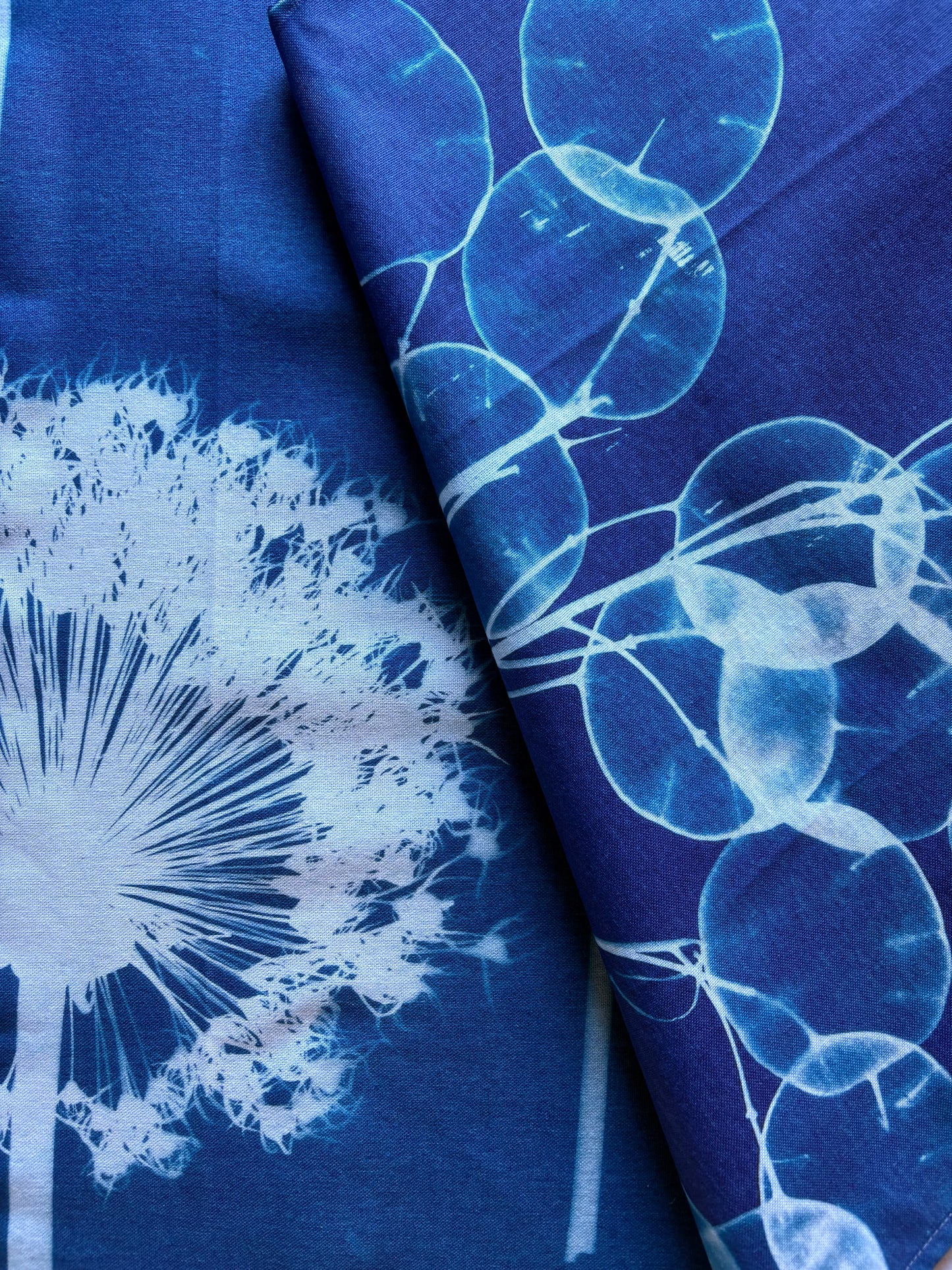 Allium Wallpaper - Cyanotype - Tea Towel