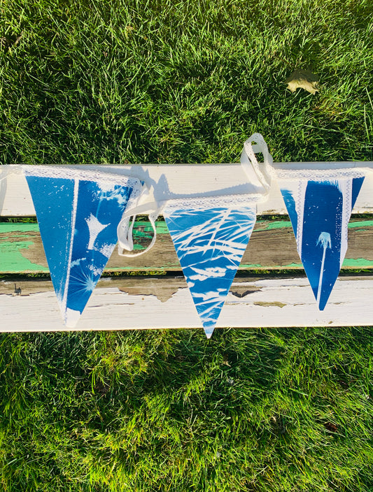 Cyanotype Bunting - Set 3