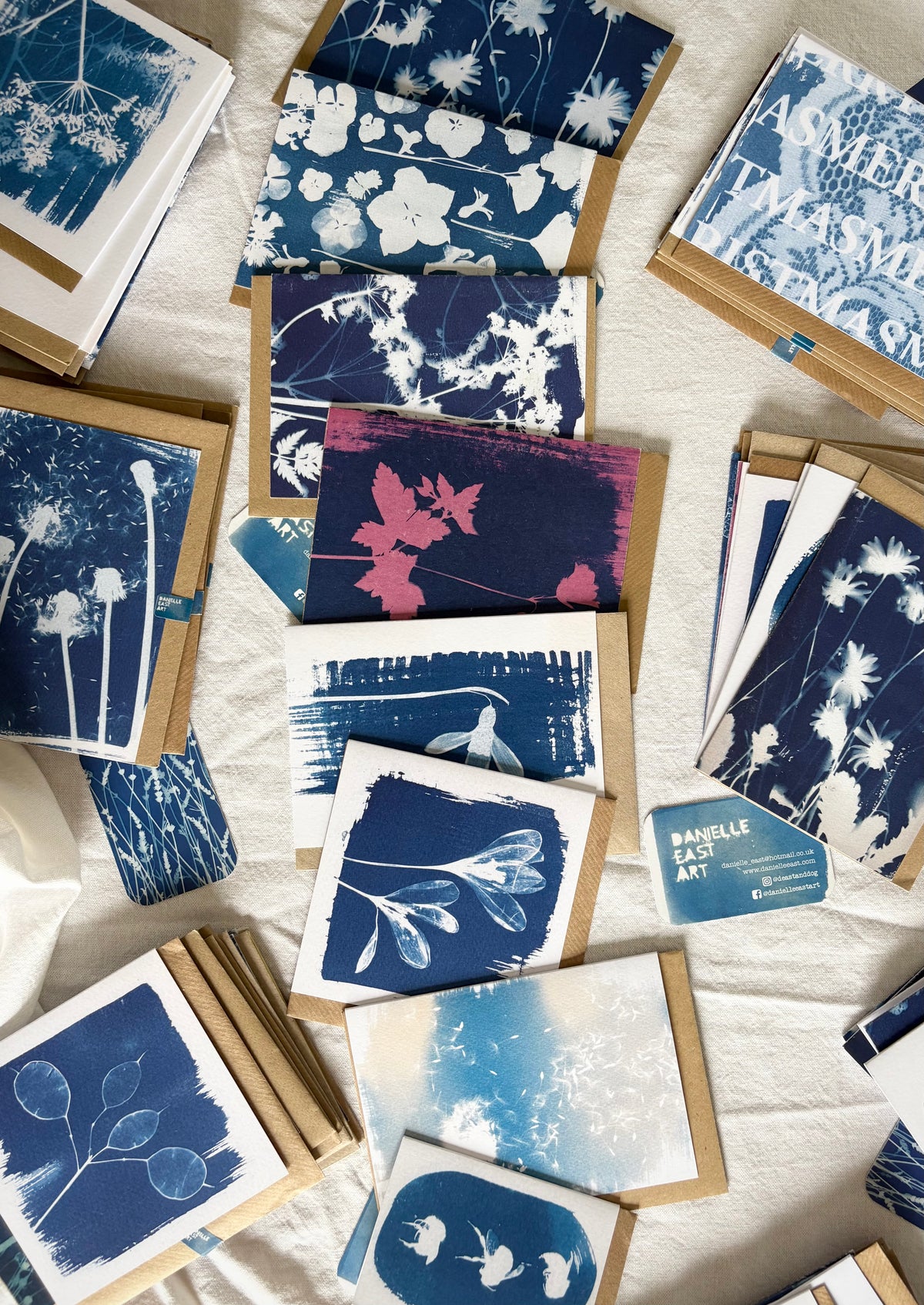 Pack of 8 Lucky Dip Cyanotype Cards