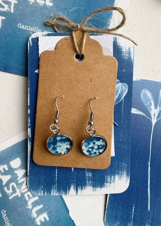 Elder i - Cyanotype - Drop Earring