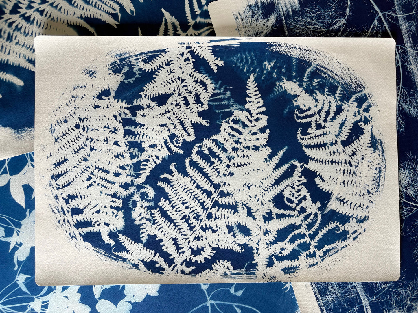 Fern Oval (15x22") Original Print