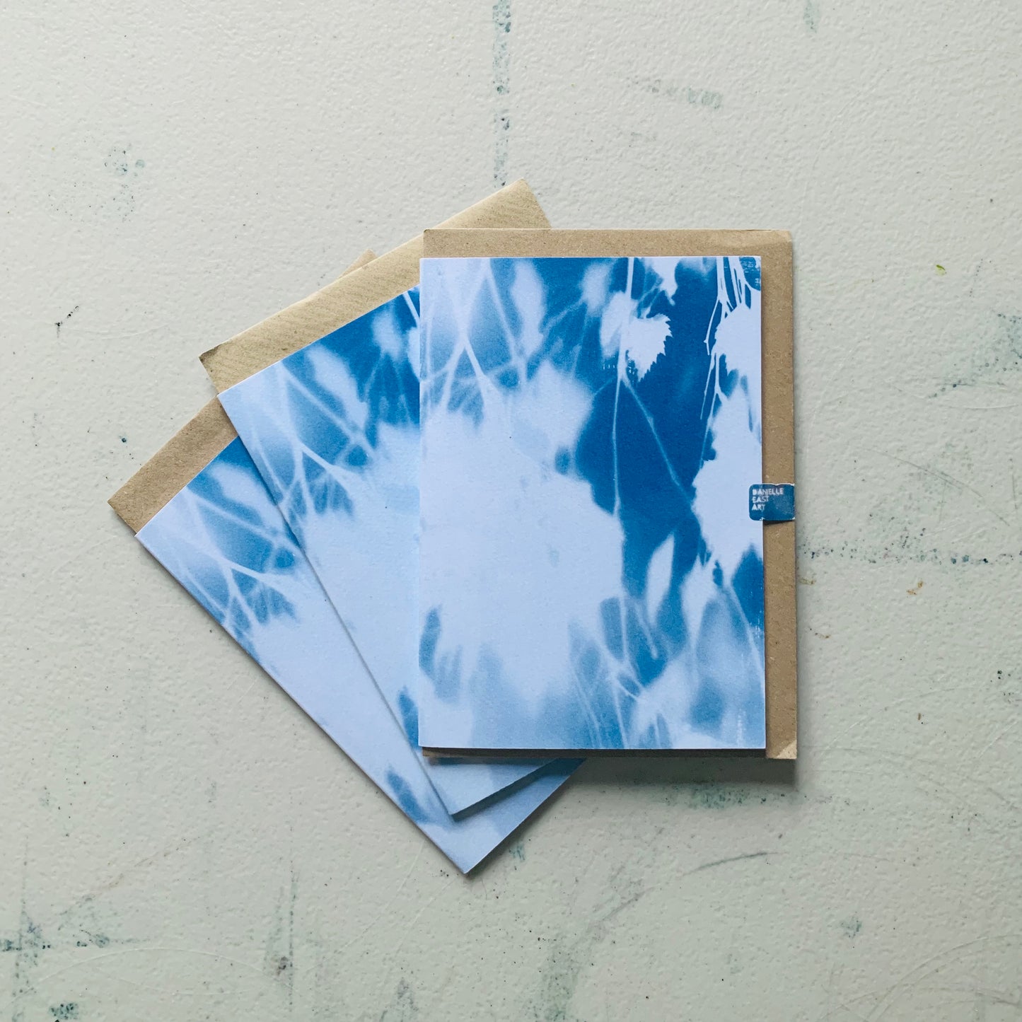 Pack of 3 Birch Tree Cyanotype Cards - FOR THE PRICE OF ONE