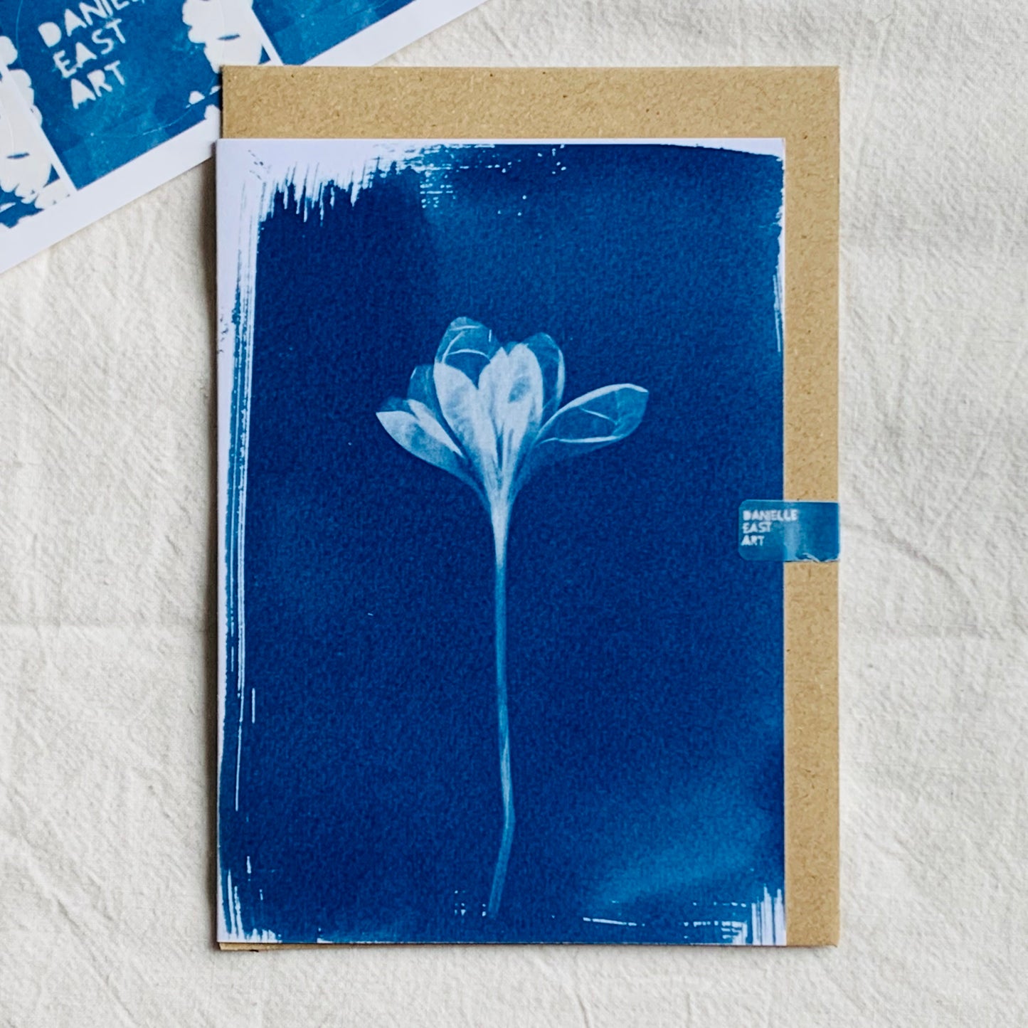 Crocus - Cyanotype - Blank Card