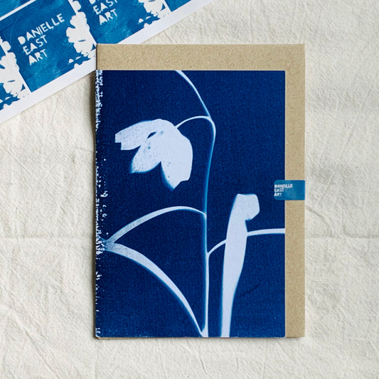 Snakes Head Fritillary - Cyanotype - Blank Card