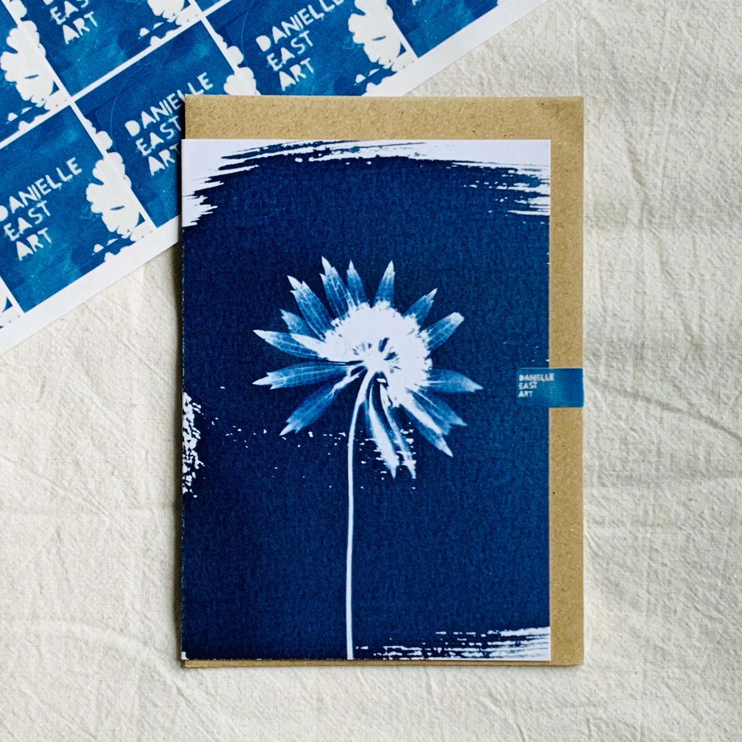 Long Exposure - Cyanotype - Blank Card