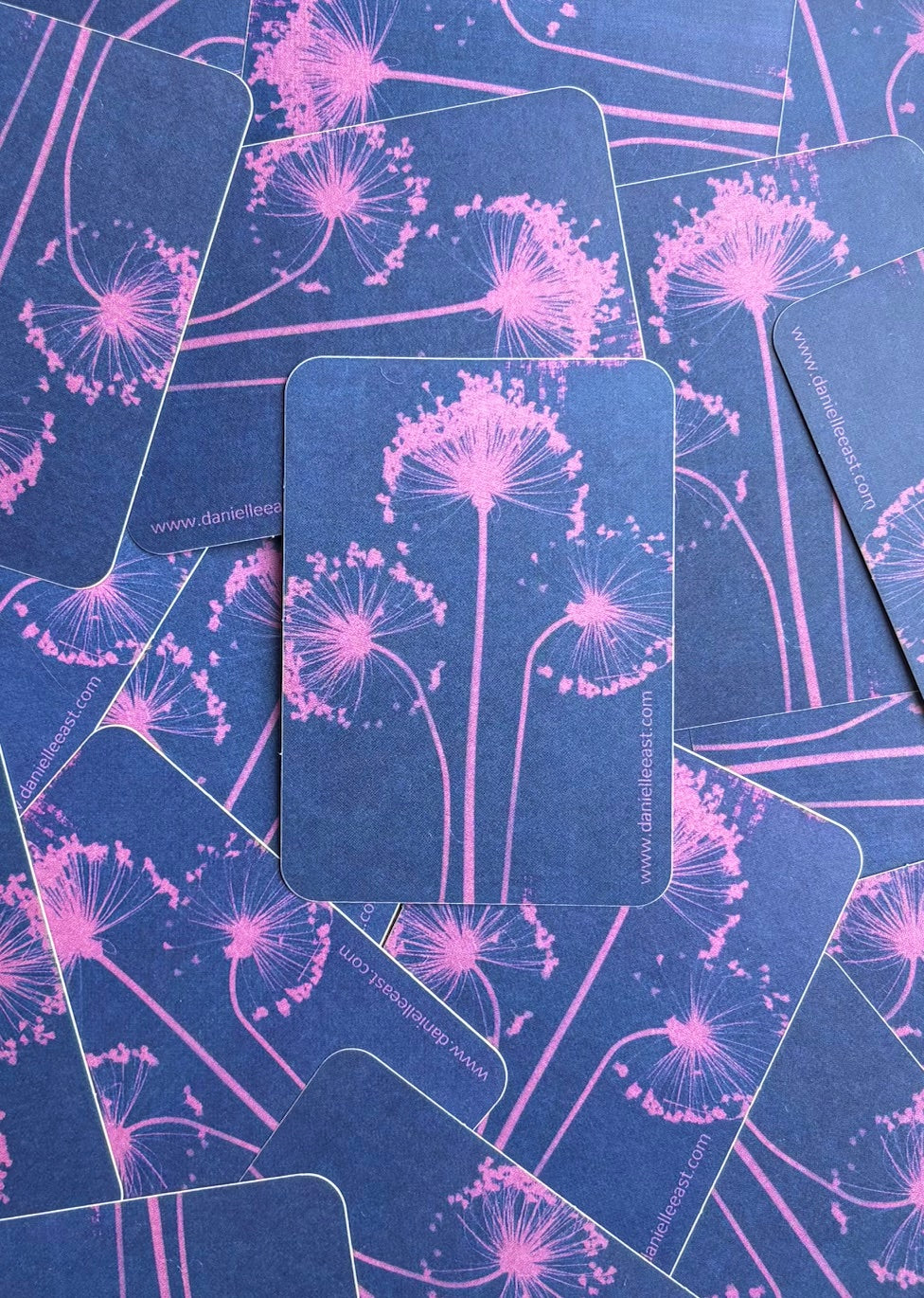 Pink Alliums - Rounded Rectangle Sticker