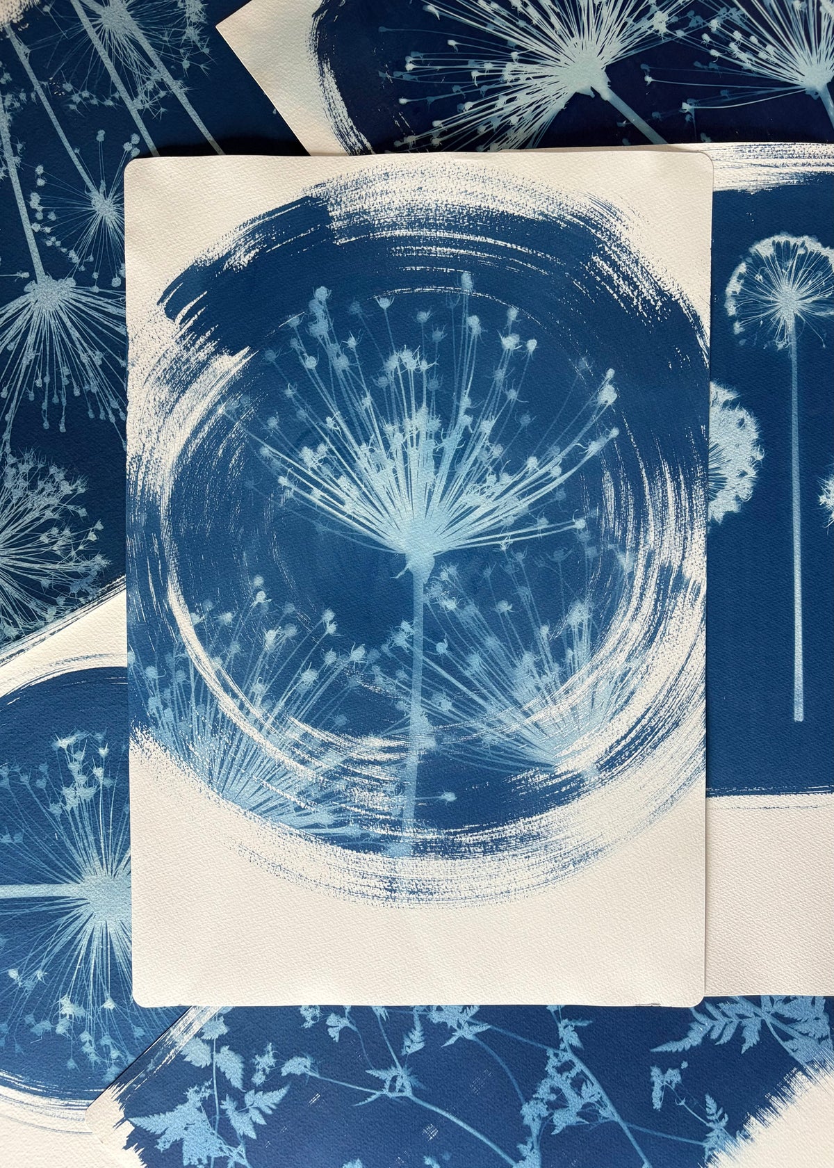 Spiders in a round (15x22") Original Print - SALE