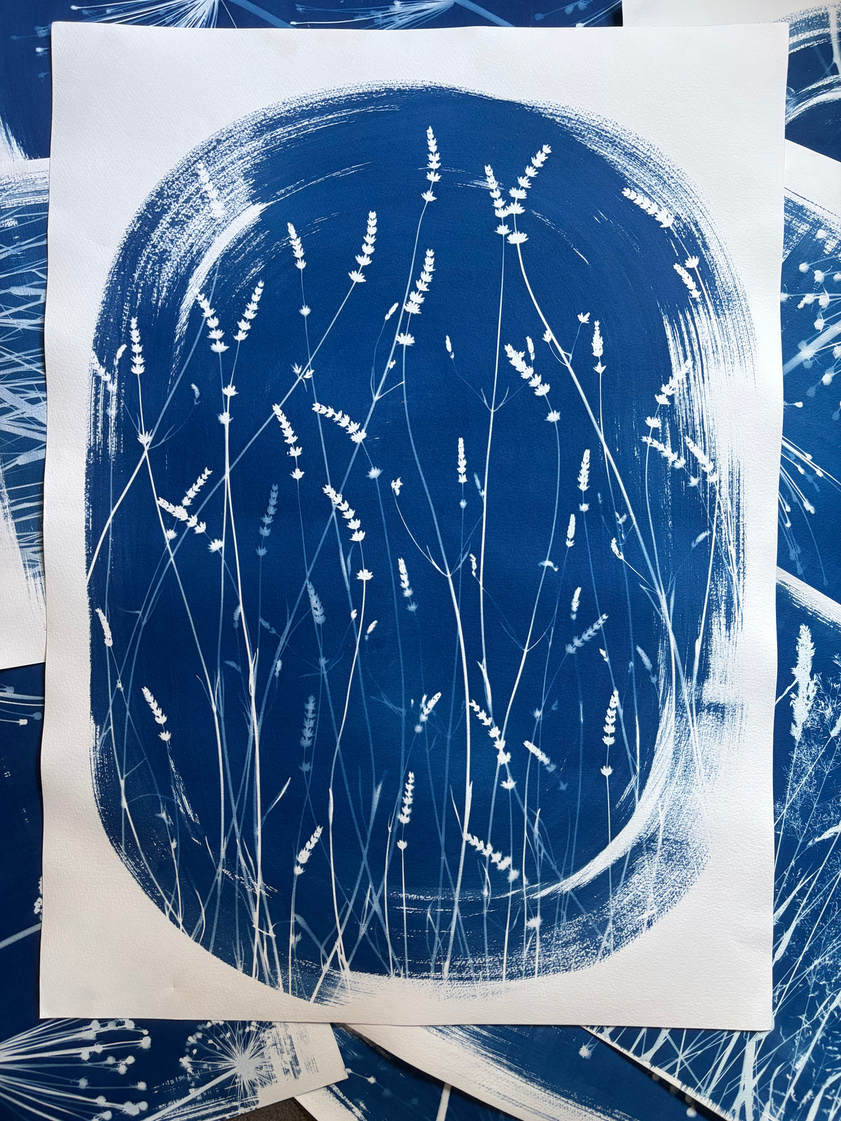 Lavender Oval (22x30") Original Print