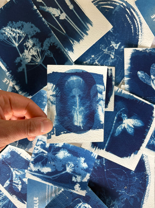 Feathers Double Exposure 7x9.5cm - Original Print  - SALE