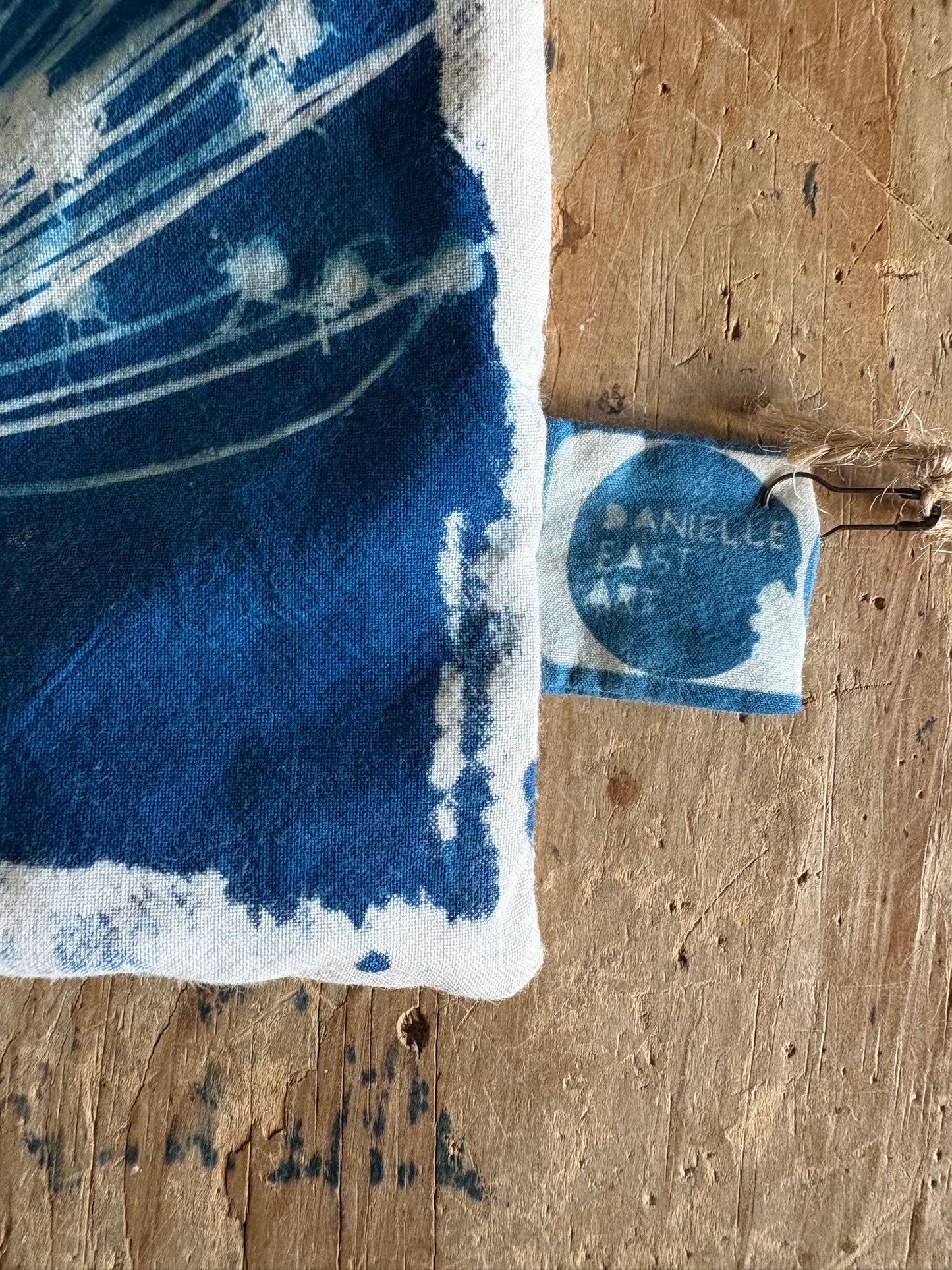 Spider Allium Cushion - COVER ONLY - Original Cyanotype - SALE