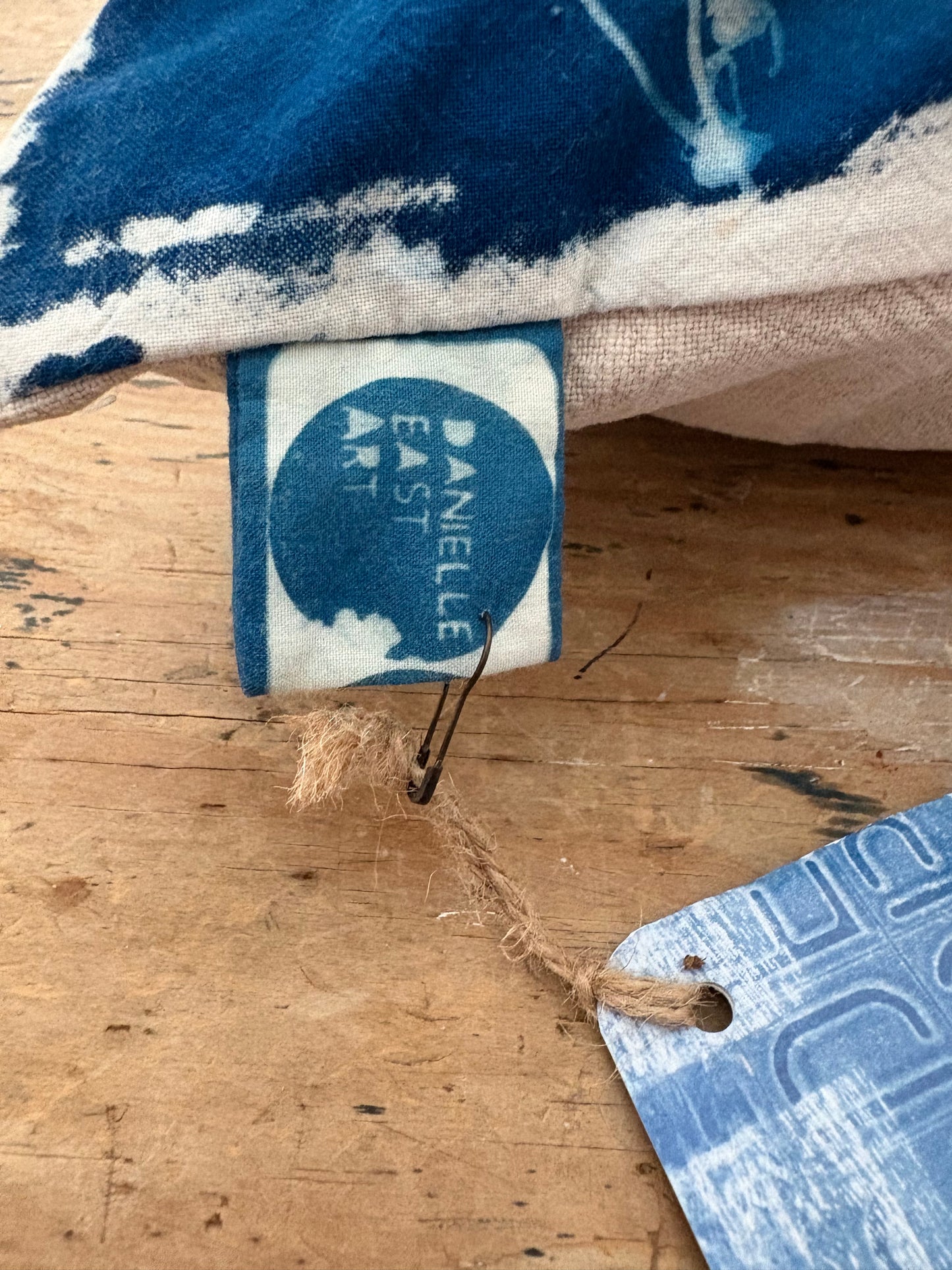 Spider Allium Cushion - COVER ONLY - Original Cyanotype - SALE