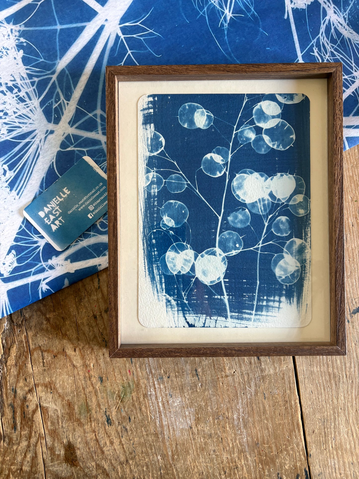 Honesty -OLD STOCK - Walnut coloured glass frame - SALE