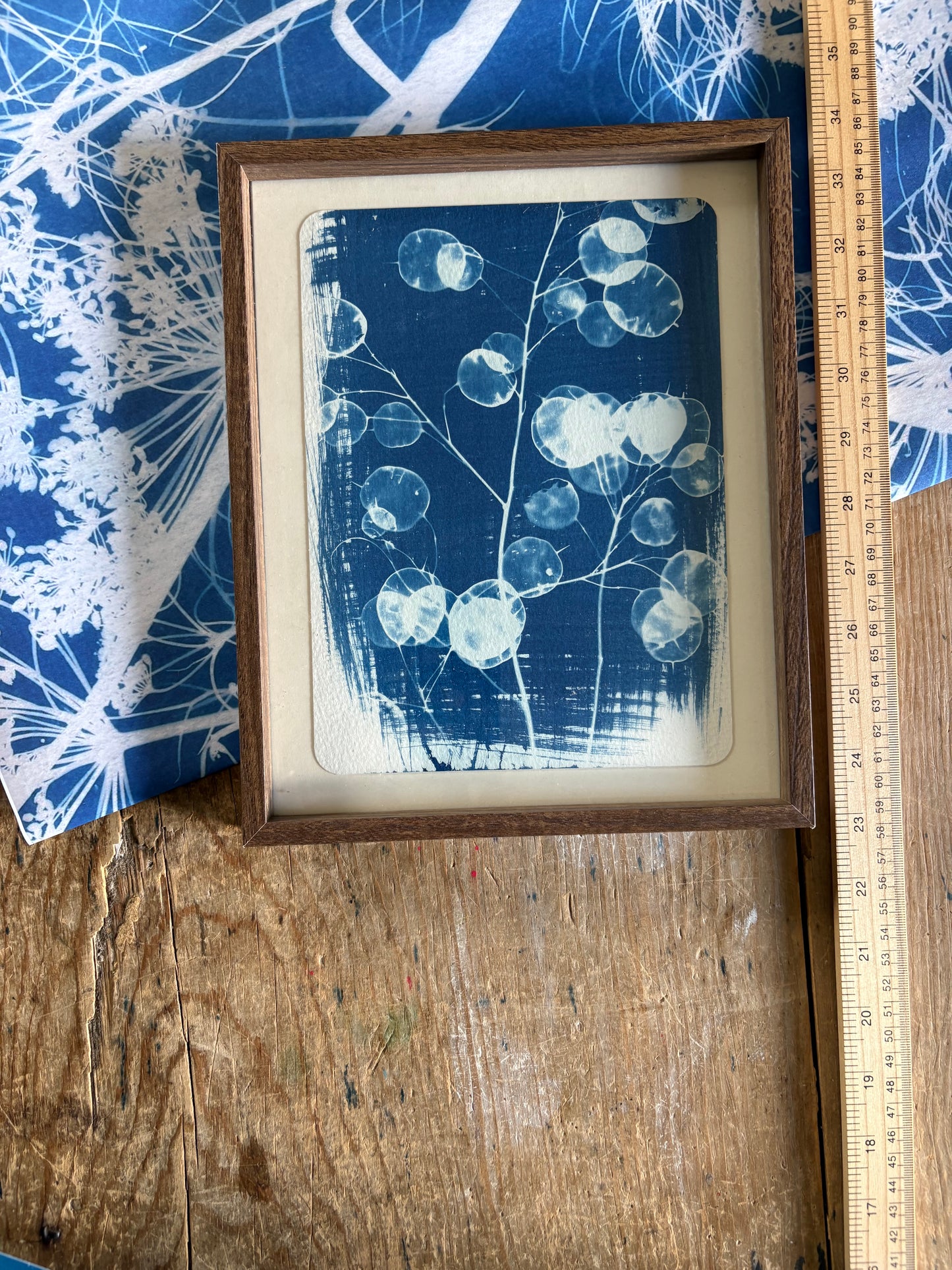 Honesty -OLD STOCK - Walnut coloured glass frame - SALE