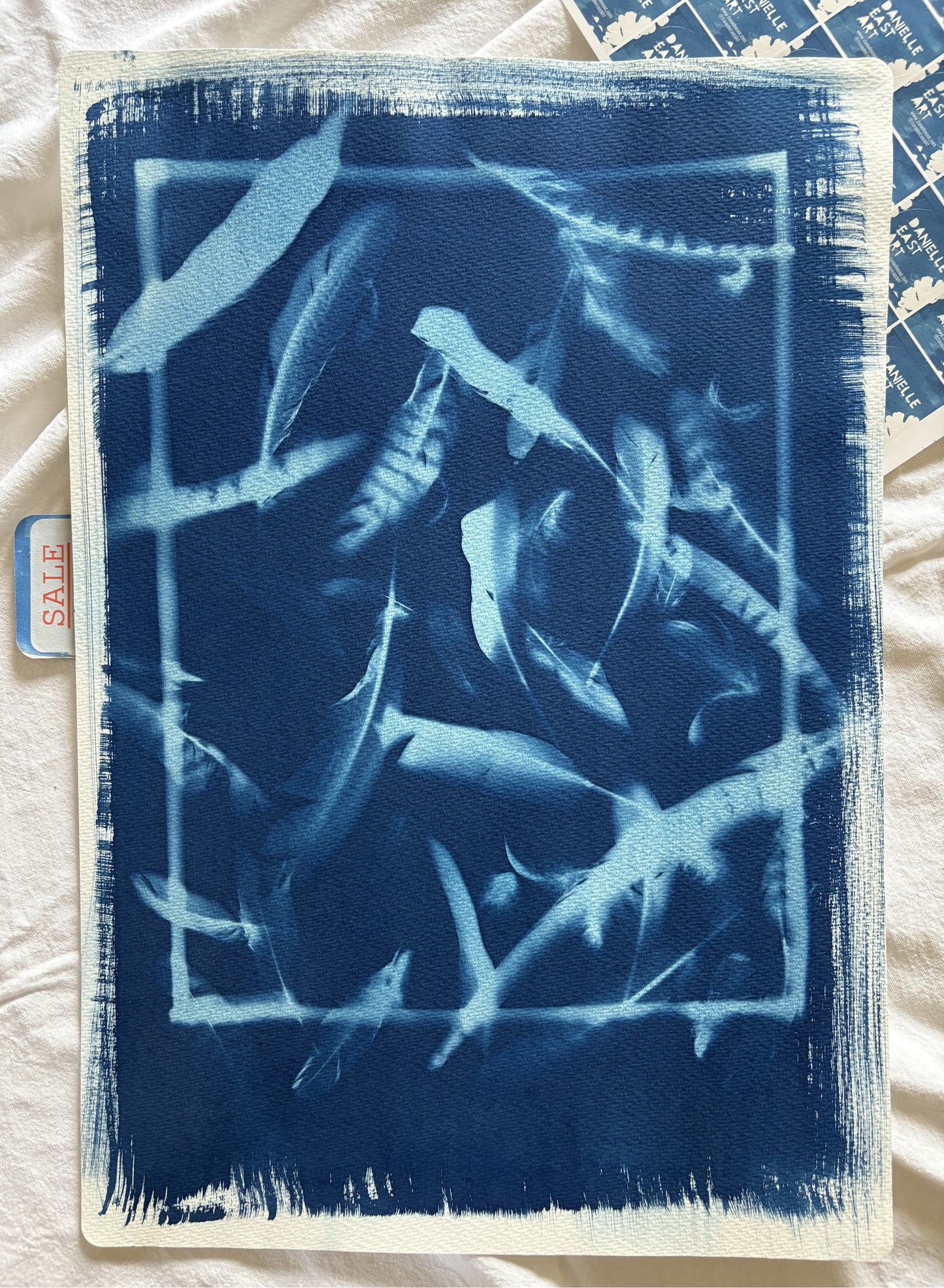 Feathers Framed (15x22") Original Print - SALE