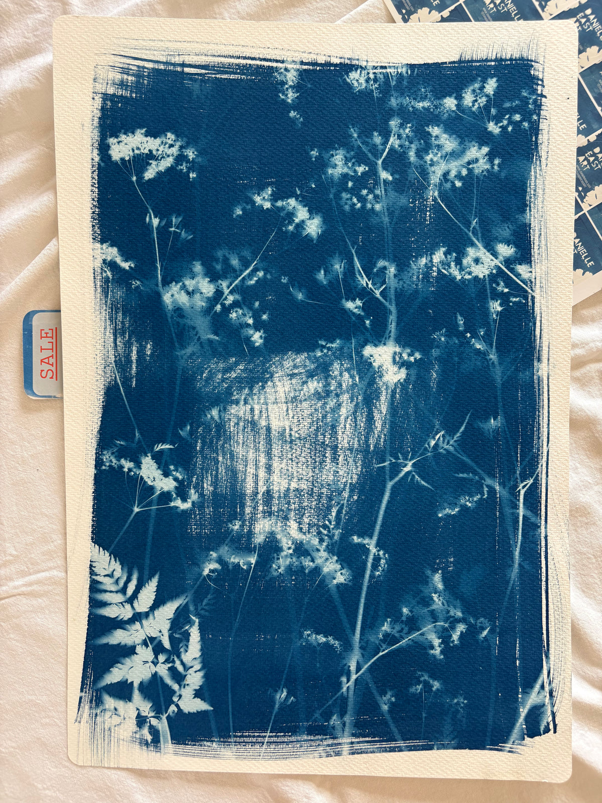 Cow Parsley brush strokes (15x22") Original Print - SALE