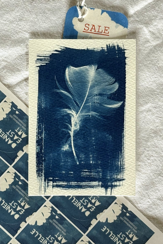 Goose Feather - watermark - 14 x 9.5cm - Original Print - SALE